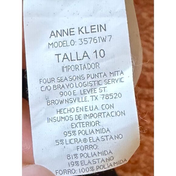 Anne Klein Women’s One Piece Swimsuit Black Size 10 NWT - Picture 3 of 7